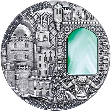 Монета "Тайна замка Пена",  2014 г., Серебро, 62,2 гр., проба 999, НИУЭ