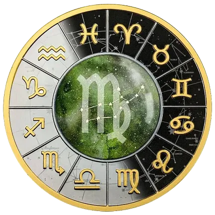 Монета "Дева",  2023 г., Серебро, 17,5 гр., проба 999, КАМЕРУН