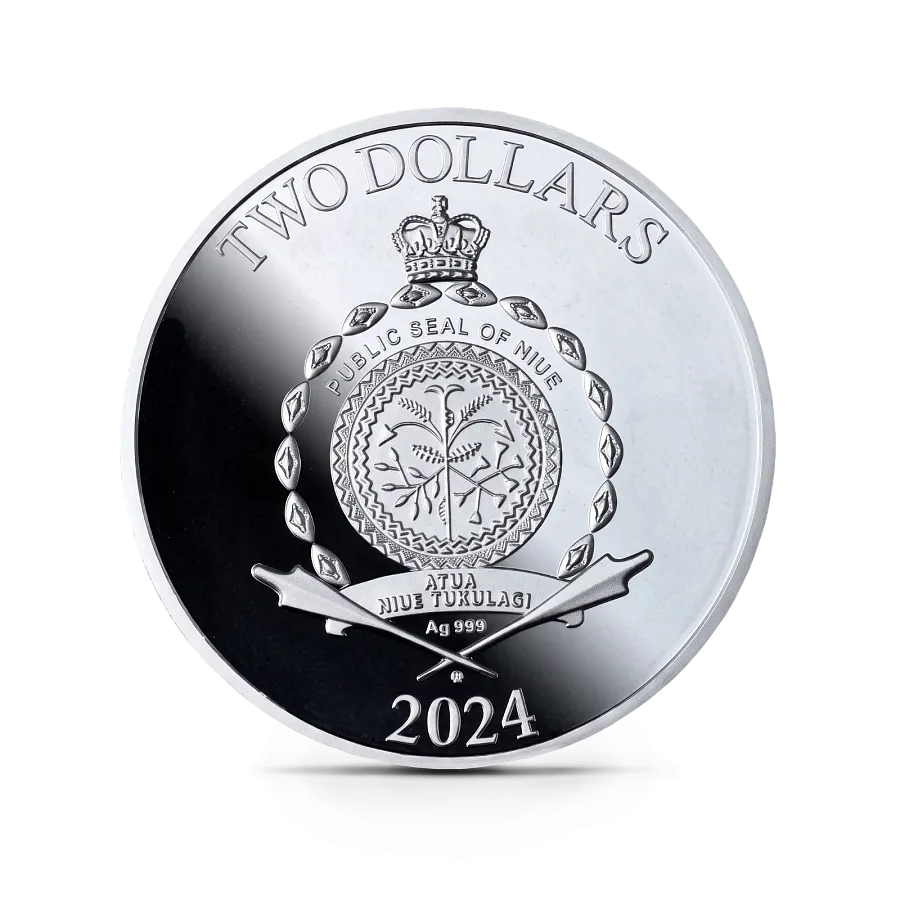 Монета "Виктория", 2024 г., Серебро, 31,1 гр., проба 999, НИУЭ