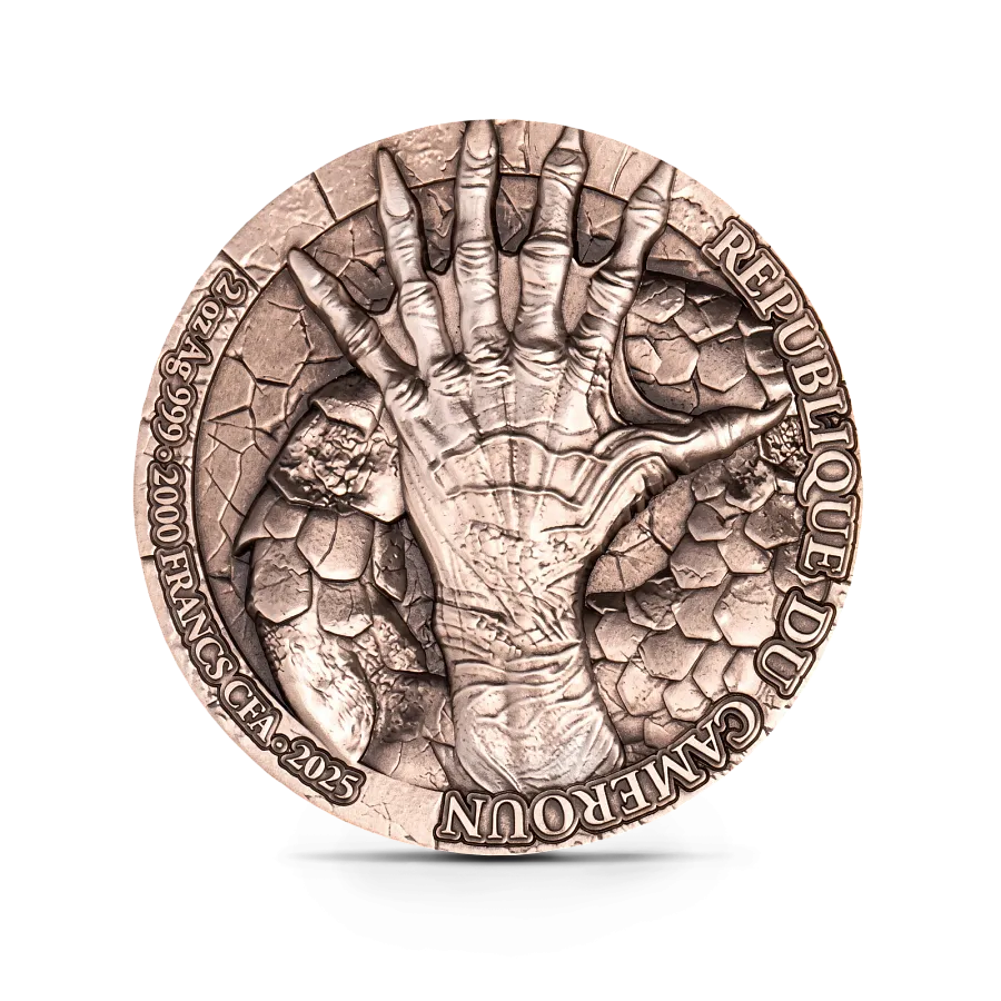 Монета "Сирена", 2025 г., Серебро, 62,2 гр., проба 999, КАМЕРУН