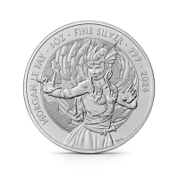 Монета "Моргана ле Фэй",  2024 г., Серебро, 31,1 гр., проба 999, СОЕДИНЕННОЕ КОРОЛЕВСТВО