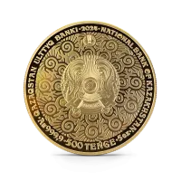 Монета "Небесный волк (proof)", 2024 г., Золото, 155,5 гр., проба 999.9, КАЗАХСТАН