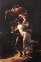 Монета"Буря Пьера Огюста Кота, 1880 год.", 2025 г., Серебро, проба 999, КАМЕРУН