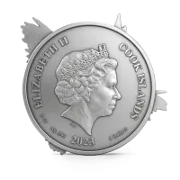 Монета "Гарри Поттер и сова",  2023 г., Серебро, 155,5 гр., проба 999, ОСТРОВА КУКА
