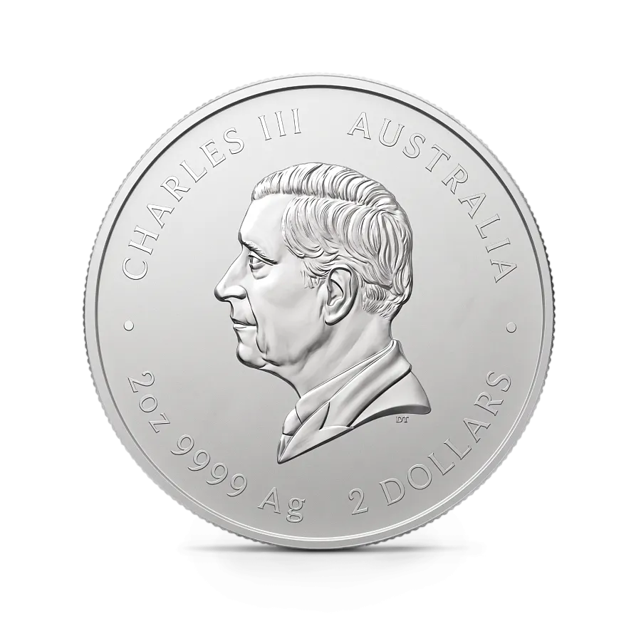 Монета "Лунный календарь Год Козы", 2027 г., Серебро, 62,2 гр., проба 9999, АВСТРАЛИЯ