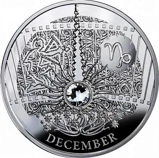 Монета «Декабрь», -, 2013 г., Серебро, 10 гр., проба 925, НИУЭ