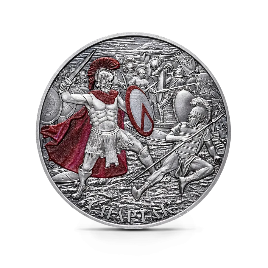 Монета "Спартак", 2018 г., Серебро, 31,1 гр., проба 999, КАМЕРУН