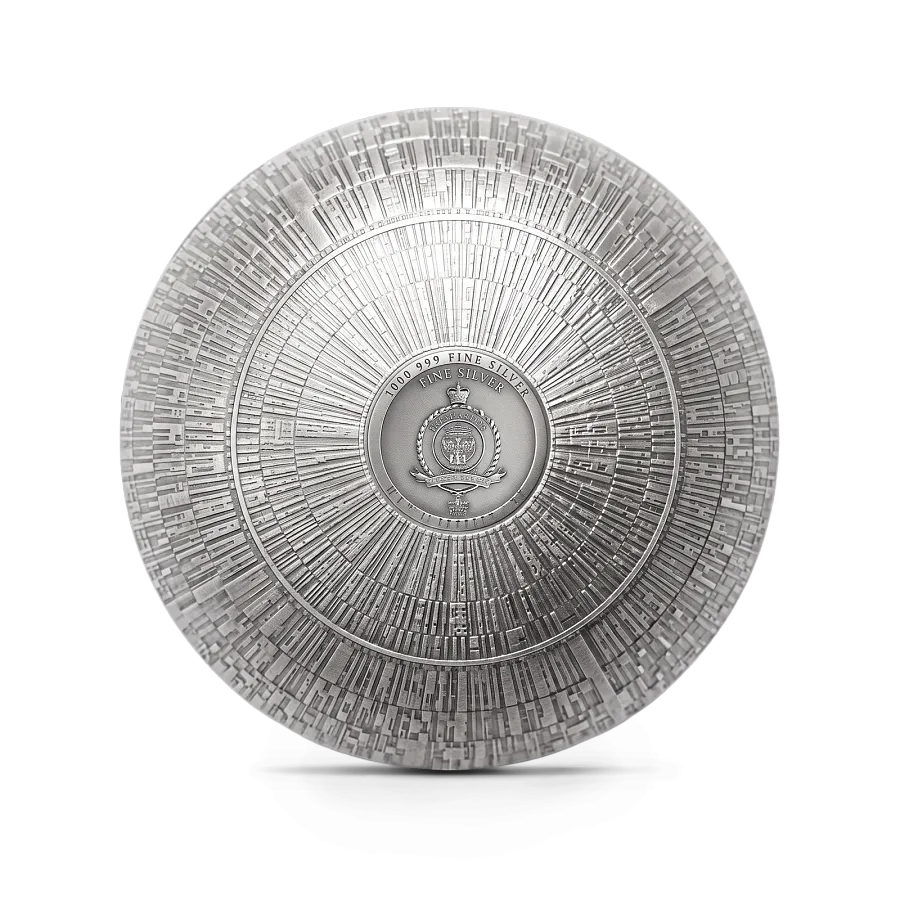 Монета "Звездные войны. Звезда смерти", 2024 г., Серебро, 300 гр., проба 999, НИУЭ