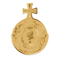 Монета "Королевская держава", 2025 г., Серебро, 1 000 гр., проба 999, САМОА