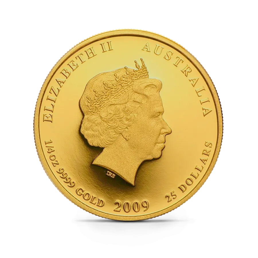 Монета "Год Быка", 2009 г., Золото, 7,78 гр., проба 999.9, АВСТРАЛИЯ