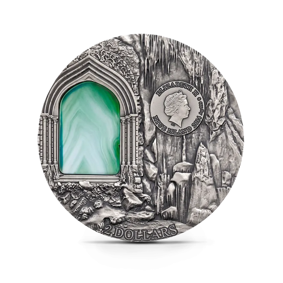 Монета "Тайна замка Пена",  2014 г., Серебро, 62,2 гр., проба 999, НИУЭ