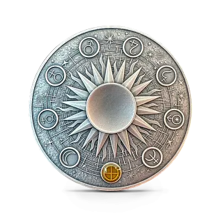 Монета "Земля. Солнечная Система", 2024 г., Серебро, 62,2 гр., проба 999, ГАНА
