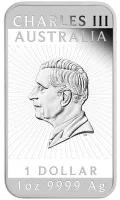 Монета "Китайский дракон", 2026 г., Серебро, 31,107 гр., проба 9999, АВСТРАЛИЯ