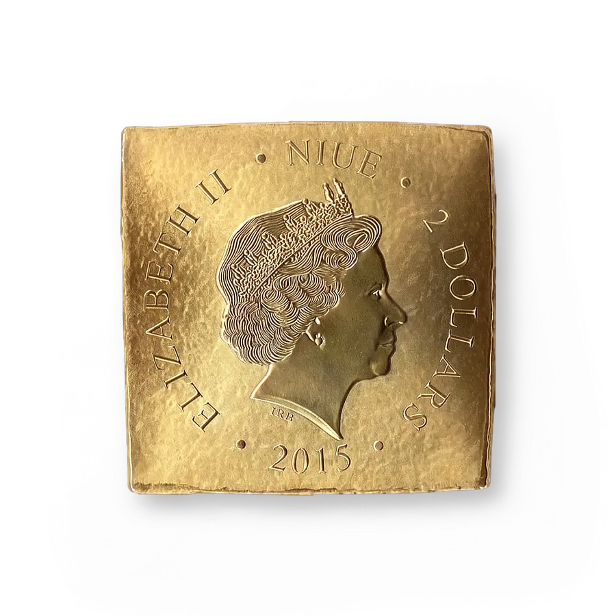 Монета "Архангел Михаил и Дракон", 2015 г., 31,1 гр., проба 999, НИУЭ