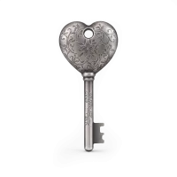 Монета "Ключ к моему сердцу", 2022 г., Серебро, 31,1 гр., проба 999, ОСТРОВА КУКА
