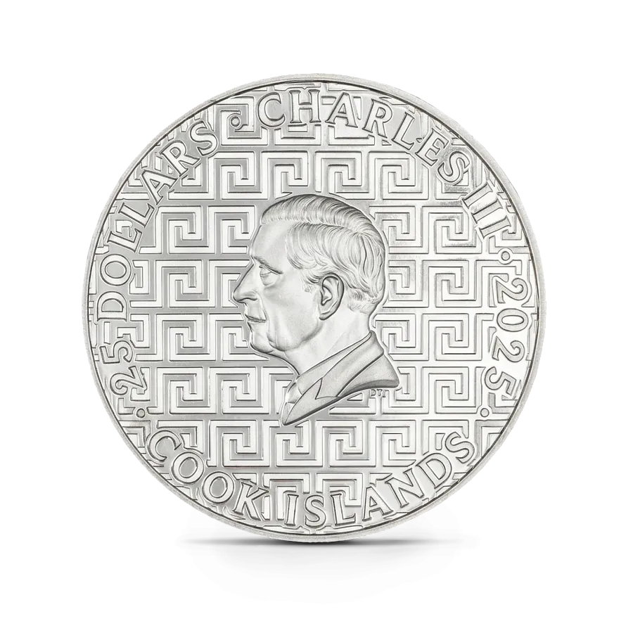 Монета "Мачу-Пикчу. Список желаний", 2025 г., Серебро, 155,5 гр., проба 999.9, ОСТРОВА КУКА