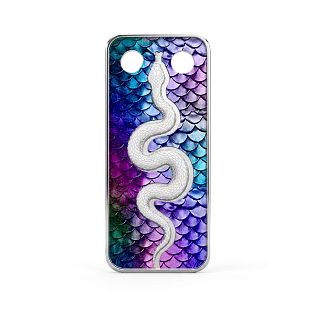 Монета "Кулон Год Змеи", 2025 г., Серебро, 10 гр., проба 999, КАМЕРУН