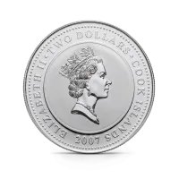 Монета Приключения Шерлока Холмса, 2007 г., 31,1 гр., проба 999, ОСТРОВА КУКА