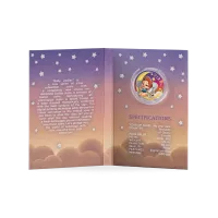 Монета " Дева. Детский знак Зодиака, 2022 г., Серебро, 15,55 гр., проба 999, ГАНА"