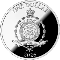 Монета "Дерево Искусств", 2026 г., Серебро, 17,5 гр., проба 999, НИУЭ