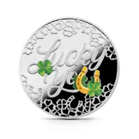 Монета "На удачу Lucky you",  2023 г., Серебро, 17,5 гр., проба 999, НИУЭ