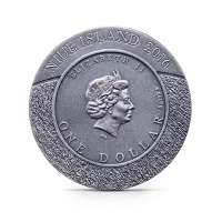 Монета "Семьи дикой природы - Черная пума", 2016 г., Серебро, 31,1 гр., проба 999, НИУЭ