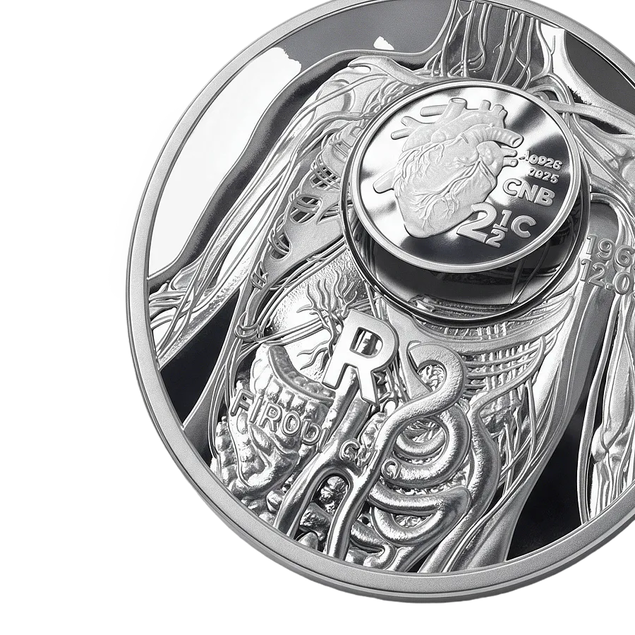 Монета Набор из 2-х монет 50-летие первой трансплантации сердца, 2017 г., 35,044 гр., проба 925, ЮАР