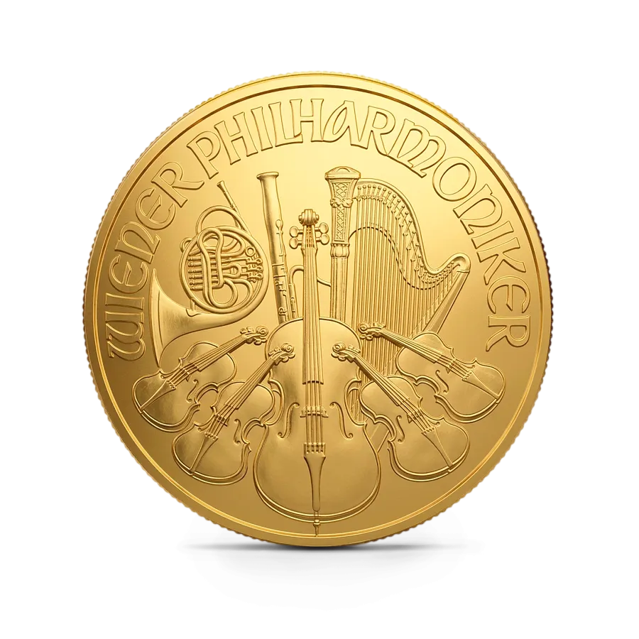 Монета "Венский Филармоникер", 2024 г., Золото, 31,1 гр., проба 9999, АВСТРИЯ