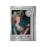 Монета " Мария-Антуанетта с розой. Элизабет Виже ле Брюн, 2023 г., Серебро, 22,2 гр., проба 999, ФРАНЦИЯ"