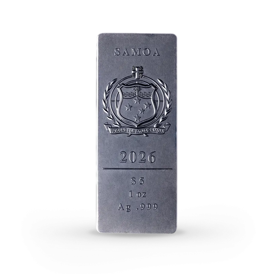 Монета "Безграничный футбол. Чемпионат мира по футболу 2026", 2026 г., 124,4 гр., проба 999, САМОА